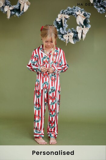 Personalised Childrens Wreath Pyjama Set by HA Designs (K25331) | £45