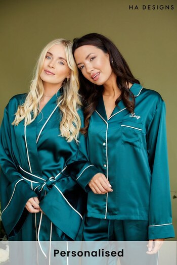Personalised Forest Green Robe by HA Design (K25334) | £50