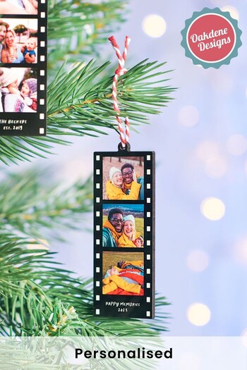 Personalised Photo Reel Christmas Tree Decoration by Oakdene (K25378) | £8