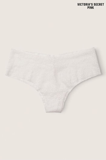 Victoria's Secret PINK Coconut White Cheeky Lace No Show Knickers (K25630) | £9
