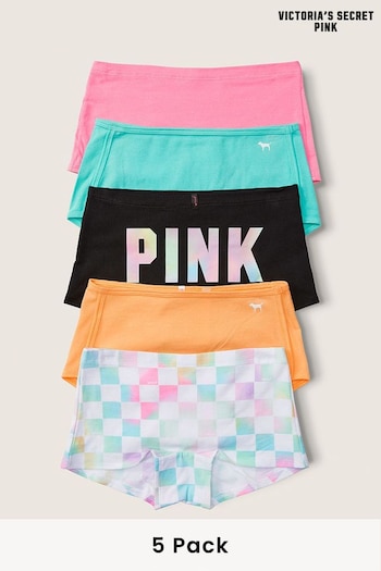 Victoria's Secret PINK Fashion Grey Mix Cotton Short Knickers Multipack (K25638) | £25