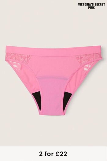 Victoria's Secret PINK Dreamy Pink Lace Period Bikini Knicker (K25725) | £18