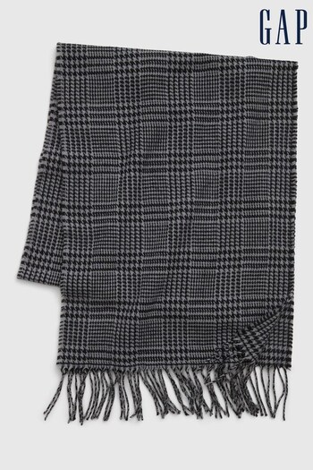Gap Black/Grey Tweed Scarf (K25760) | £25