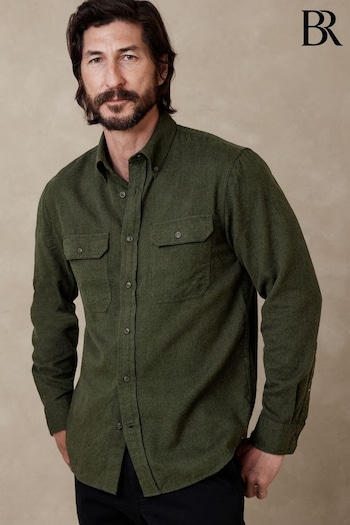 Banana Republic Green Expedition Flannel Shirt (K25776) | £80