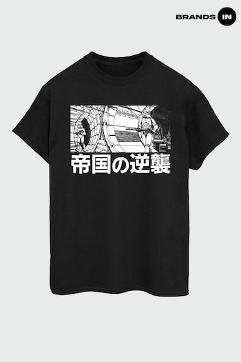 collar In Black Star Wars Stormtrooper Anime Black T-Shirt by collar In (K25789) | £23
