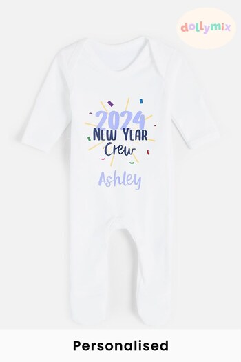 Personalised New Year Baby Rompersuit by Dollymix (K25985) | £20