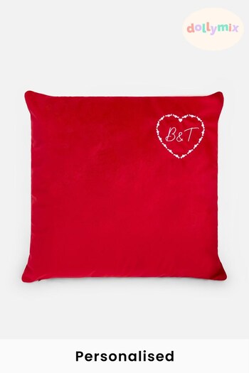 Personalised Couple Velvet Cushion by Dollymix (K25993) | £18