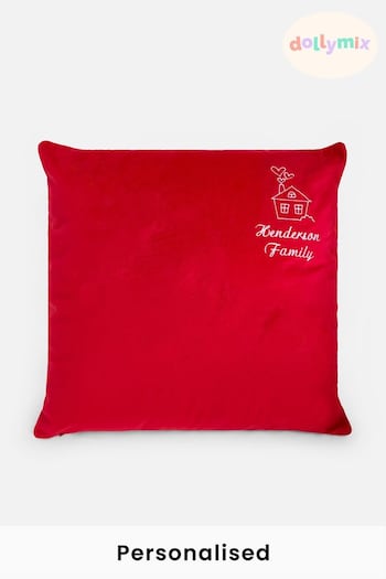 Personalised Family Velvet Cushion by Dollymix (K25994) | £18