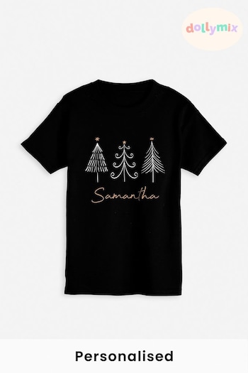 Personalised Christmas T-Shirt for Women by Dollymix (K26002) | £17