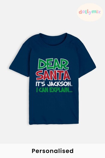 Personalised Dear Santa T-Shirt for Kids by Dollymix (K26007) | £17