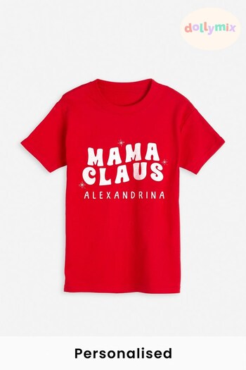 Personalised Mamma Clause T-Shirt for aop by Dollymix (K26009) | £17