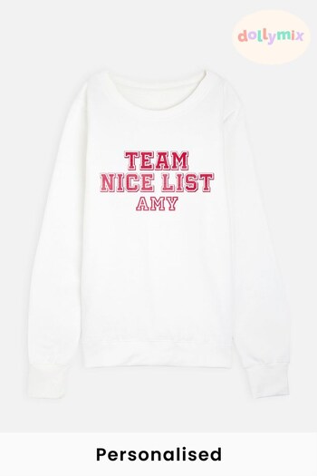 Personalised Team Nice List Jumper for Women by Dollymix (K26012) | £28