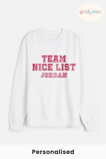 Personalised Team Nice List Jumper for Men by Dollymix (K26013) | £28