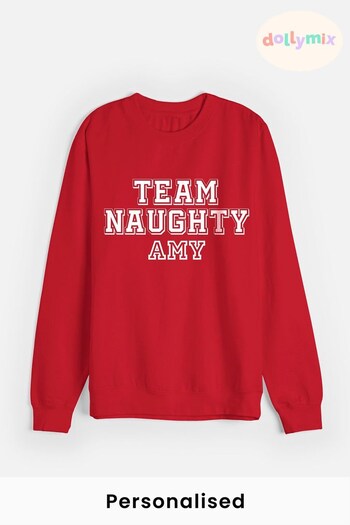 Personalised Team Naughty Jumper for Women by Dollymix (K26014) | £28