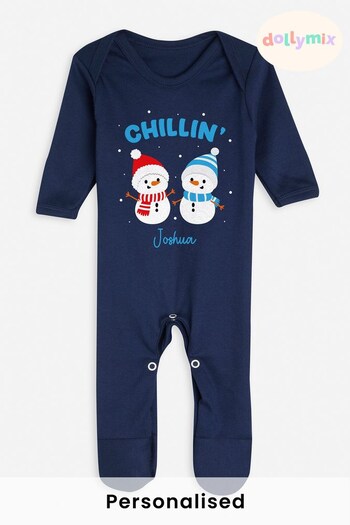 Personalised Snowman Rompersuit by Dollymix (K26020) | £20