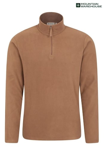 Mountain Warehouse Brown Camber Half-Zip Fleece - Mens (K26165) | £25