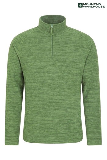 Mountain Warehouse Light Green Snowdon Mens Micro Fleece (K26168) | £25