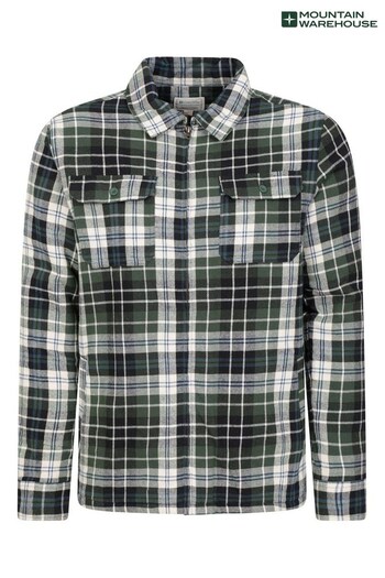 Mountain Warehouse Green Stream II Lined Flannel Shirt - Mens (K26174) | £56