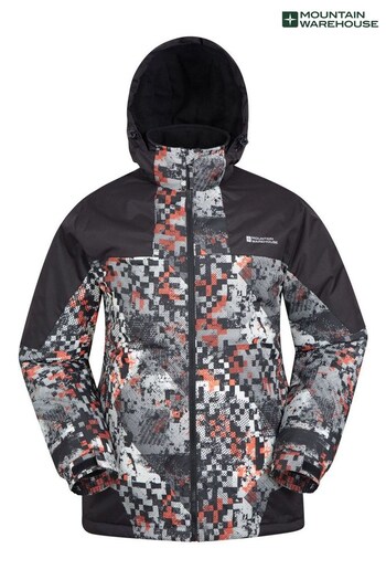 Mountain Warehouse Black Shadow Mens Printed Ski Jacket (K26175) | £74