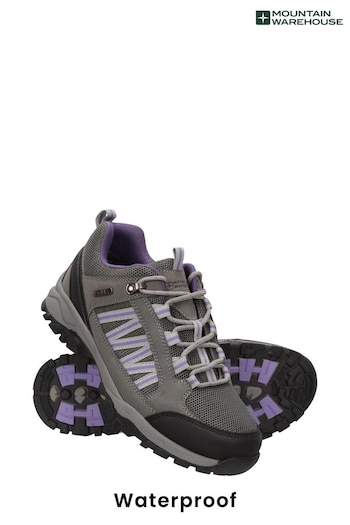 Mountain Warehouse Grey Path Waterproof Walking Shoes - Womens (K26194) | £43
