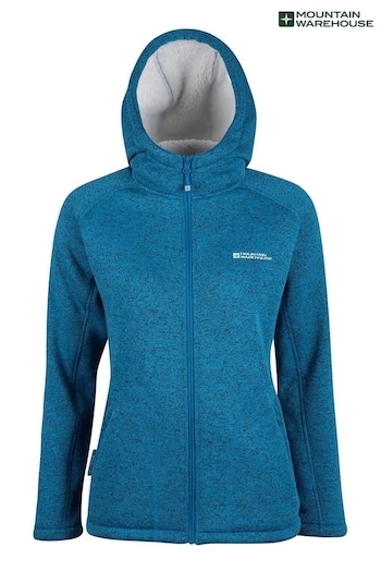 Mountain Warehouse Blue Nevis Sherpa Lined Hoodie (K26217) | £56