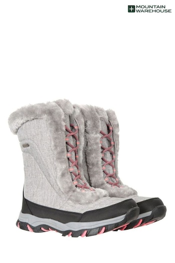 Mountain Warehouse Grey Ohio Womens Thermal Fleece Lined Snow Boot (K26218) | £59