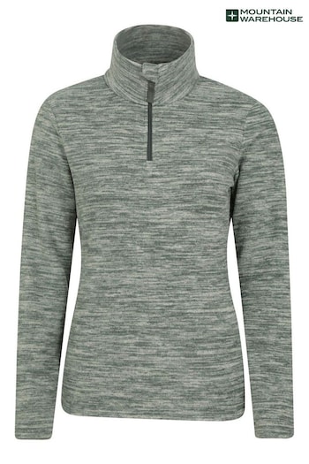 Mountain Warehouse Green Snowdon Melange Half-Zip Fleece (K26238) | £29