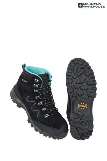 Mountain Warehouse Black Regular Fit Storm Waterproof IsoGrip Boots - Womens (K26259) | £99