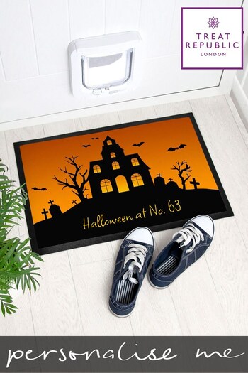 Personalised Halloween Indoor Doormat by Treat Republic (K26275) | £30