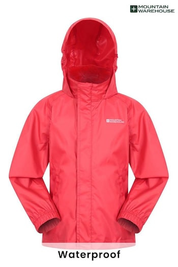 Mountain Warehouse Red Pakka Waterproof Jacket - Kids (K26300) | £25