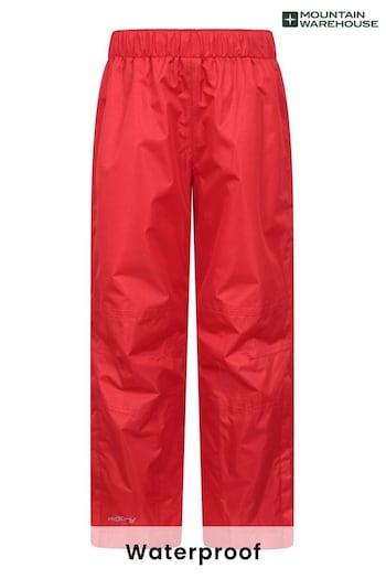 Mountain Warehouse Red Spray Waterproof Trousers Belted (K26339) | £45