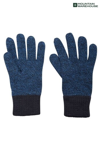 Mountain Warehouse Blue Two-Tone Melange Thinsulate™ Gloves (K26353) | £10