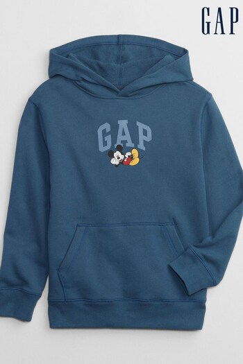Gap Blue Disney Mickey Mouse Graphic Logo Hoodie (K26520) | £20