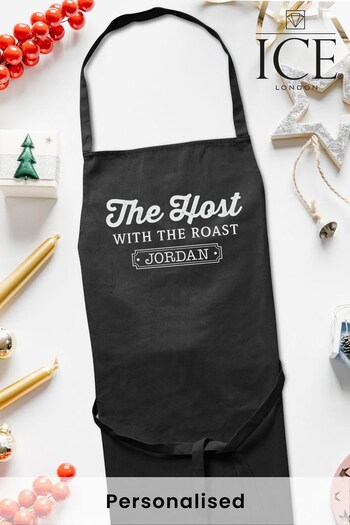 Persoanlised Christmas The Host With The Roast Apron by Ice London (K26608) | £20