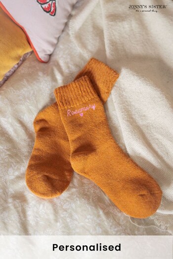Personalised Embroidered Wool Socks by Jonny's Sister (K26680) | £19
