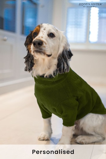 Personalised Fleece Small Dog Coat by Jonny's Sister (K26710) | £43