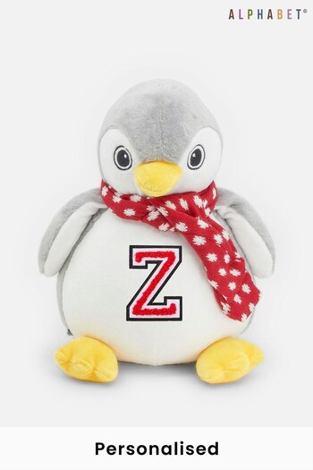 Personalised Soft Penguin by Alphabet (K26886) | £29