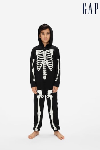Gap Black Glow-in-the-Dark Skeleton Onesie (K26893) | £35