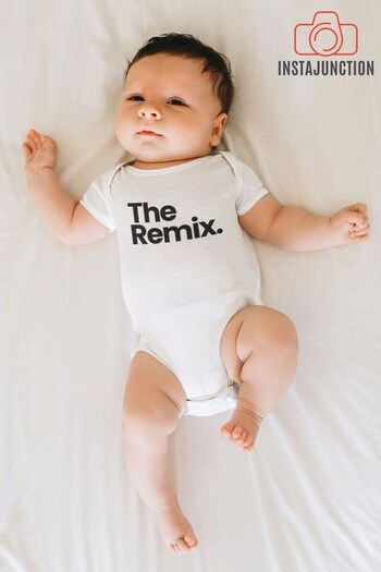 Instajunction White The Remix Baby Grow Bodysuit (K27152) | £19