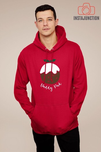 Instajunction Red Daddy Pud Christmas Men's Hooded Sweatshirt (K27185) | £28
