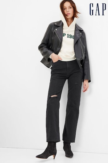 Gap Black High Waisted Organic Cotton '90s Loose Fit Jeans (K27208) | £55