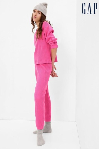 Gap Pink Cosy Ribbed Knit Pyjama Bottoms (K27497) | £40