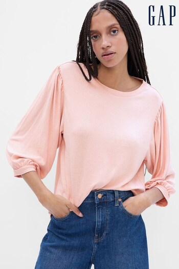 Gap Pink Puff 3/4 Sleeve T-Shirt (K27601) | £18