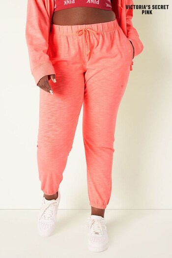 Victoria's Secret PINK Coral Flash Orange Cotton Slub Pants (K27782) | £30