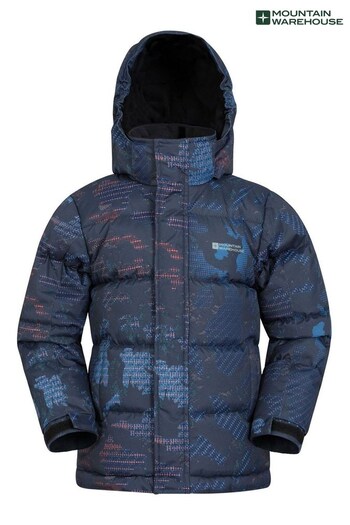Mountain Warehouse Blue Snow Printed Padded Jacket - Kids (K28110) | £56