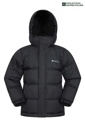 Mountain Warehouse Black Snow Kids Water-Resistant Padded Jacket (K28124) | £47