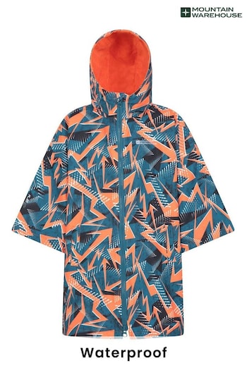 Mountain Warehouse Blue Wave Printed Kids Waterproof Swim Robe (K28132) | £110