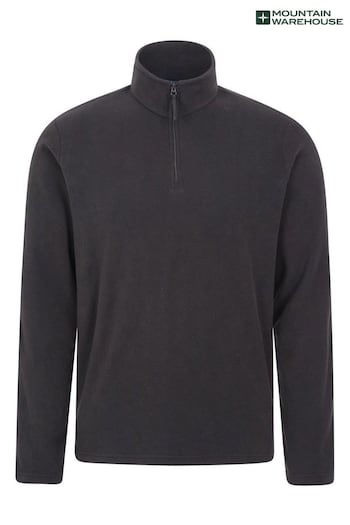 Mountain Warehouse Black Camber Half-Zip Fleece - Mens (K28163) | £25