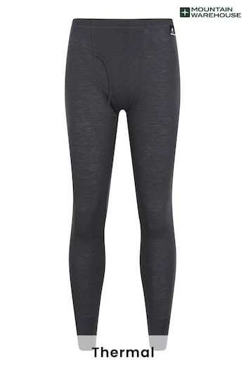 Mountain Warehouse Grey Merino Thermal Pants with Fly -  Mens (K28169) | £48