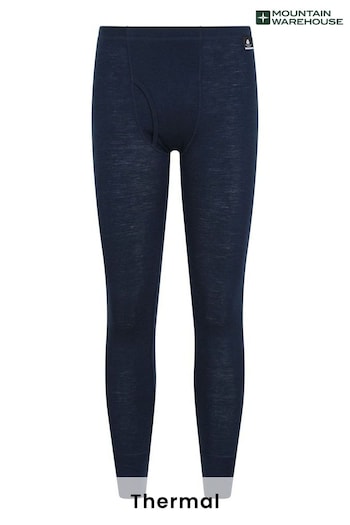 Mountain Warehouse Blue Merino Thermal Pants with Fly -  Mens (K28171) | £48